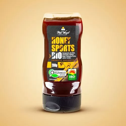 Honey Sports Bio ? Composto mel, cúrcuma, geleia real e pimenta pretas sabor limão